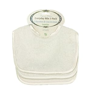 Bumkins Organic Cotton Everyday Bib 3-Pack - Natural