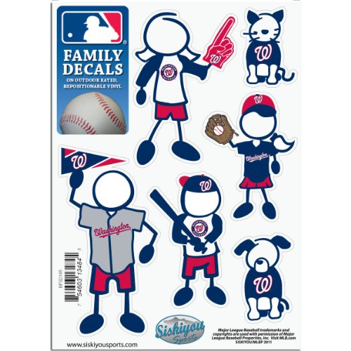 MLB Washington Nationals Small Family Decal Set
