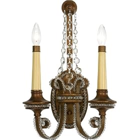 Quoizel EP8702BO Empire 19-Inch Wall Sconce with 2-Lights, Bolivian Bronze by Quoizel