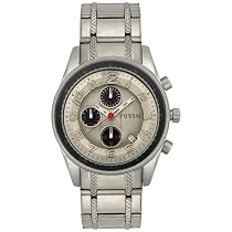 Fossil Gents Trend Stainless Steel Bracelet Watch With Black Dial