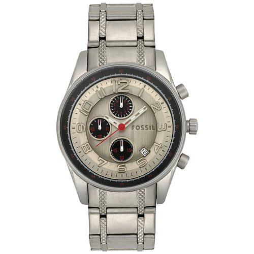 Fossil Gents Trend Stainless Steel Bracelet Watch With Black Dial