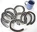 Carver's Olde Iron 10 Piece Horseshoes for Crafts and Decorations – Cast Iron Rustic Horseshoes Set