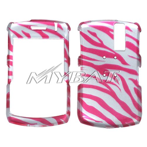 BLACKBERRY CURVE (8300/8310/8320/8330) 2D Hot Pink Zebra Design Phone Protector Case
