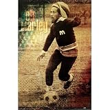 Bob Marley Poster 24X36 Soccer Rasta Reggae Poster Print, 24x36 Poster Print, 24x36