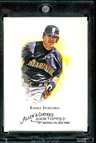 2008 Topps Allen and Ginter # 17 Kenji Johjima ( Seattle Mariners ) MLB Baseball Card in Protective Display Case!