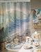 OCEAN Sandpiper BEACH starfish SHOWER CURTAIN fabric