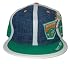 New Florida A&M FAMU HBCU Rattlers Fitted College Hat - Green/Denim
