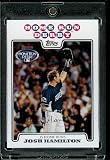 Josh Hamilton - Texas Rangers - 2008 Topps Updates & Highlights Baseball Card in Protective Screw Down Display Case!