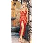 Spaghetti Strapped Butterfly Lace Long Gown Sexy Lingerie - One Size in Red