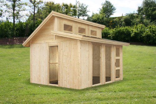 Lams - Abri de jardin en bois CHAMBERY- 16 mm - 13.60 m² - LAMS