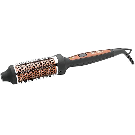 Hot Tools Ionic Tourmaline Hot Brush, 1.5 Inch, Black