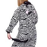 Sunrise Adult Giraffe Onesie Costume Kigurumi Pajamas (Medium, Zebra)