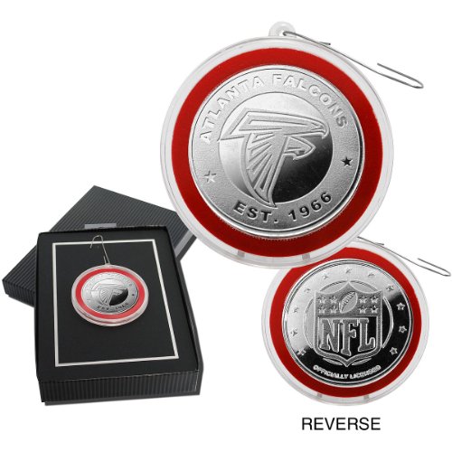 Highland Mint Atlanta Falcons Silver Coin Ornament