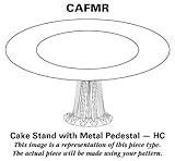 Artimino Tuscan Countryside-Terra Cotta Metal Pedestal Cake Stand, Fine China Dinnerware