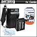 Battery And Charger Kit For Canon EOS SL1 DSLR, EOS-M, EOS M Mirrorless Digital Camera Includes Extended Replacement (1150Mah) For Canon LP-E12 Battery + Ac/Dc Rapid Travel Charger + MicroFiber Cloth + More