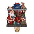 7" Exclusive Battery Operated Santa Claus Christmas Countdown Stocking Holder