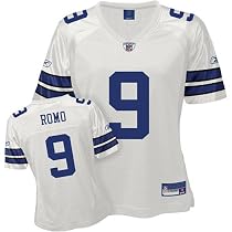 Reebok Dallas Cowboys Tony Romo Women's Replica White Jersey