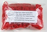 Rainbow Loom Latex Free Rubber Band Refill + C-clips - Red