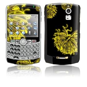 Golden Virii Design Protective Skin Decal Sticker for Blackberry Curve 8350i Cell Phones