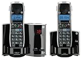 GE 28821FE2 Dect 6.0 Digital Cordless Phone and Digital Answering System Featuring GOOG-411 with 2 Handsets