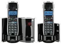 GE 28821FE2 Dect 6.0 Digital Cordless Phone and Digital Answering System Featuring GOOG-411 with 2 Handsets