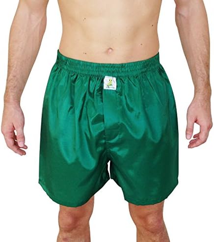 Silkworm Men's Silk Boxers - XXL - Green
