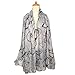 GERINLY Fashion Lightweight Scarves: Women's Bicycle Print Shawl Scarf (New Grey)
