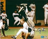 Greg Olson autographed 8x10 Photo (Pictured with Dan Gladden 1991 World Series Collison Braves vers