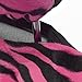 BDK Hot Pink Zebra Seat Covers & Floor Mats Set Fur Print Complete - Full Set, Universal Fit