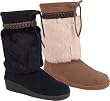 Bearpaw Women's Mukluk Suede & Rabbit Fur Boots - Style 469 Shana