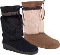 Bearpaw Women's Mukluk Suede & Rabbit Fur Boots - Style 469 Shana