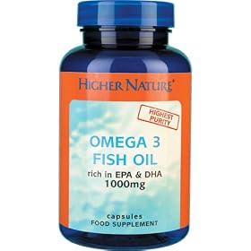 Higher Nature Fish Oil Omega 3 1000mg 90 Capsules