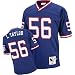 Lawrence Taylor 1981 New York Giants #56 Dark Throwback Mitchell and Ness NFL Football Jersey (Blue)