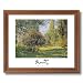 Claude Monet Park Tree Flowers French Landscape Picture Oak Framed Art Print
