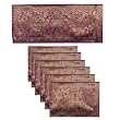 Placemat Set In Brocades, Table Runner 32x13 inches, Mat 13x19 inches (btm012)