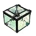 Decorative Small Cross Iridized Glass Keepsake/Storage/Jewelry Box - great for trinkets and memories - Hinged - 2