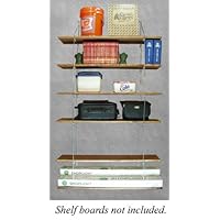 Quick - Shelf Hangers Six Shelf 12 Deep Wall Mount Shelving Unit