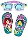 Disney Store Ariel The Little Mermaid Flip Flop Sandals and Swim Goggles Set