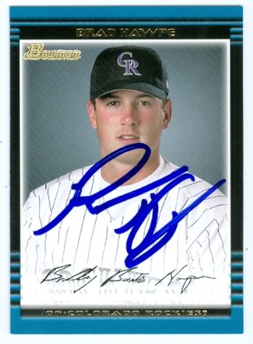 Brad Hawpe Autographed/Hand Signed MLB Baseball Card (Colorado Rockies) 2002 Bowman #373