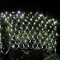 Christmas Lights - LED Net Light White Bulb 2m x 1m White Cable