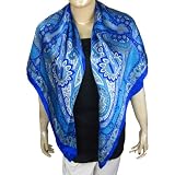 Printed Square Silk Scarf Shawl Dress in India