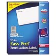Laser Labels, Mailing, 1/2"x1-3/4", 8000/BX White