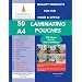 Laminating pouches 250 micron 50pk A4