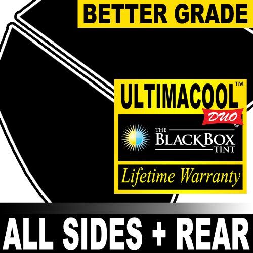 Dodge Challenger 13 2013 Precut Window Tint - 99% UV + 50X Stronger Black Box UltimaCool DUO - F20R20 On Sale