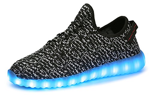 Mohem Men's Women's Unisex Sneakers Shoes(16804Black35)