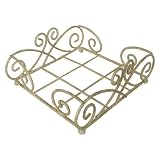 Antique White Cocktail Napkin Caddy Holder