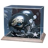 Dallas Cowboys Nfl Full Size Football Helmet Display Case (Wood Base)