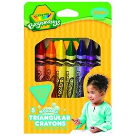 Crayola 8 ct. Washable Triangular Crayons (1 box) by Crayola