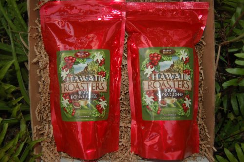 Fresh-roasted and Direct From Kona. 100% Kona Coffee Aloha Gift Box - 1 Lb Medium Roast, 1... by Hawaii Roasters