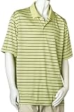 Greg Norman Men's Performance Interlock Stripe, Wasabi (Size  - XL)